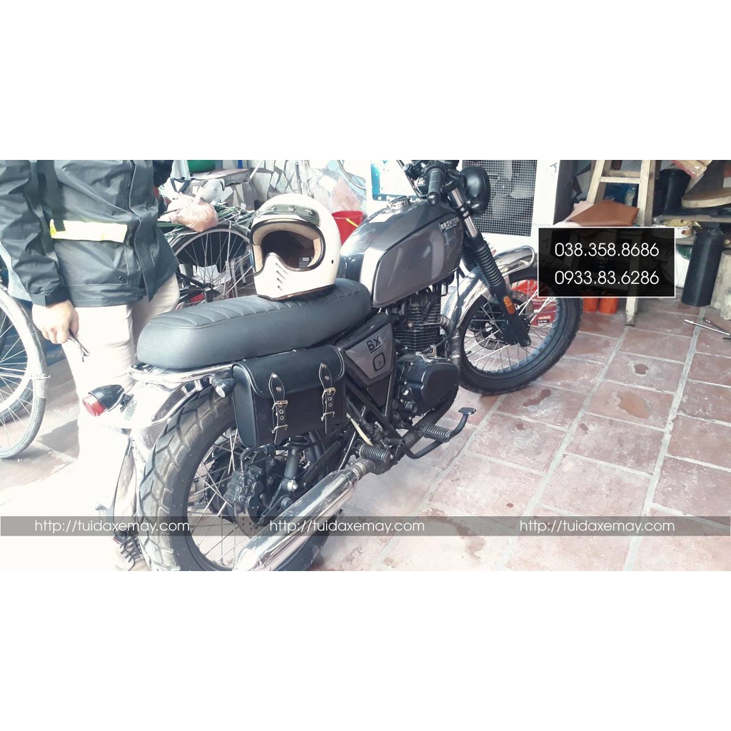 Túi Treo Xe Máy Brixton BX 150 Mẫu Phom tròn