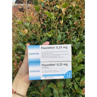 Viên ngậm chống sâu răng zentiva fluoretten 0.25mg,
