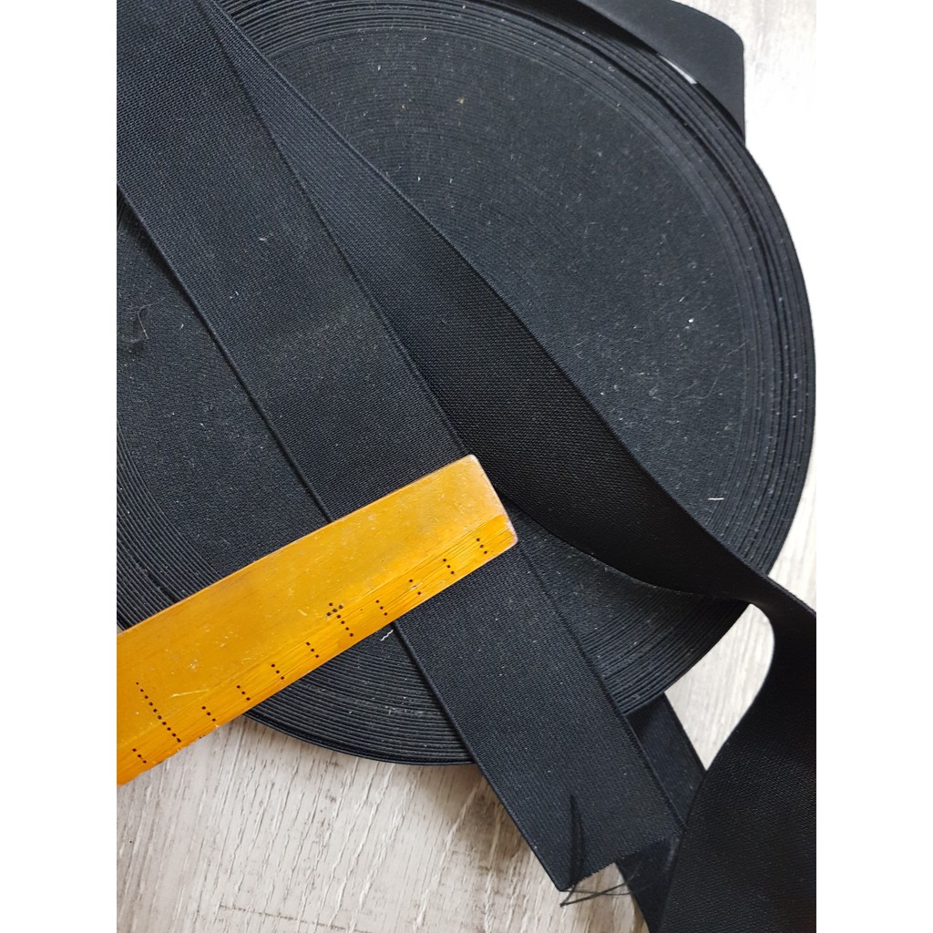 Dây chun may quần áo szie 3.8cm dây thun đen chất đanh dai và co giãn tốt, Maihoaflower