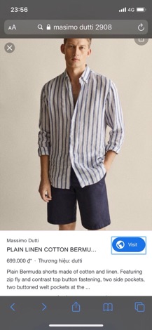 Quần đùi Short Line Massimo Dutii 2908