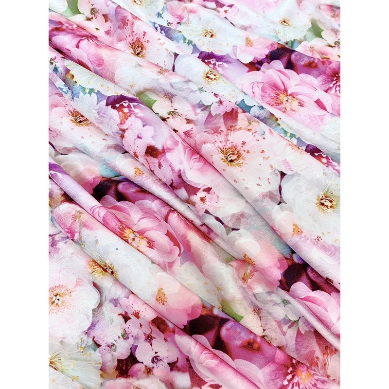 Vải lụa may áo dài, váy, sơ mi, tiệm vải của Hạp, mã 80, lụa vân xương cá chất mềm mịn