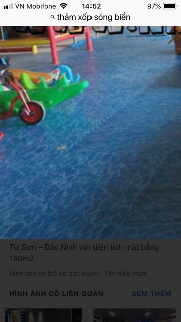 THẢM XỐP SÓNG BIỂN CÓ BÌA. Bộ 4 tấm 60cm.