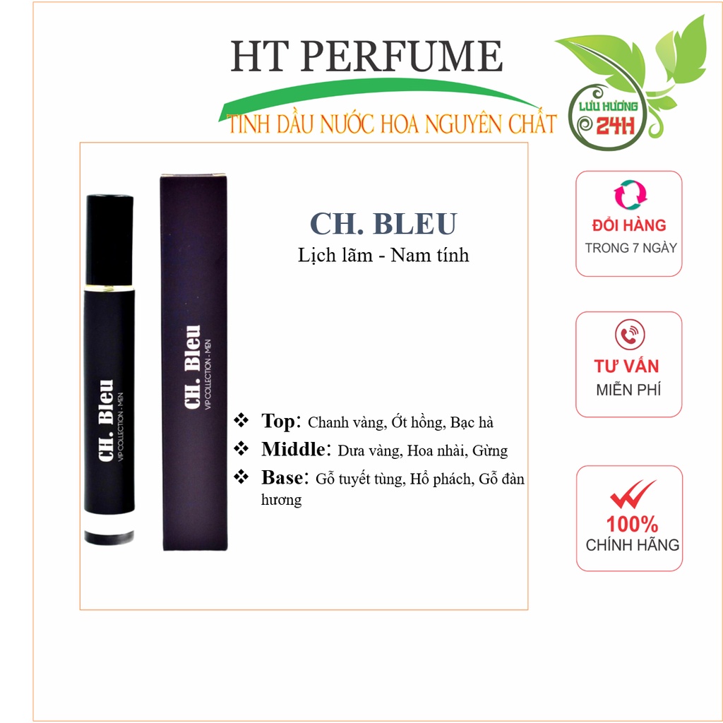 Tinh Dầu Nước Hoa Pháp CH Bleu
