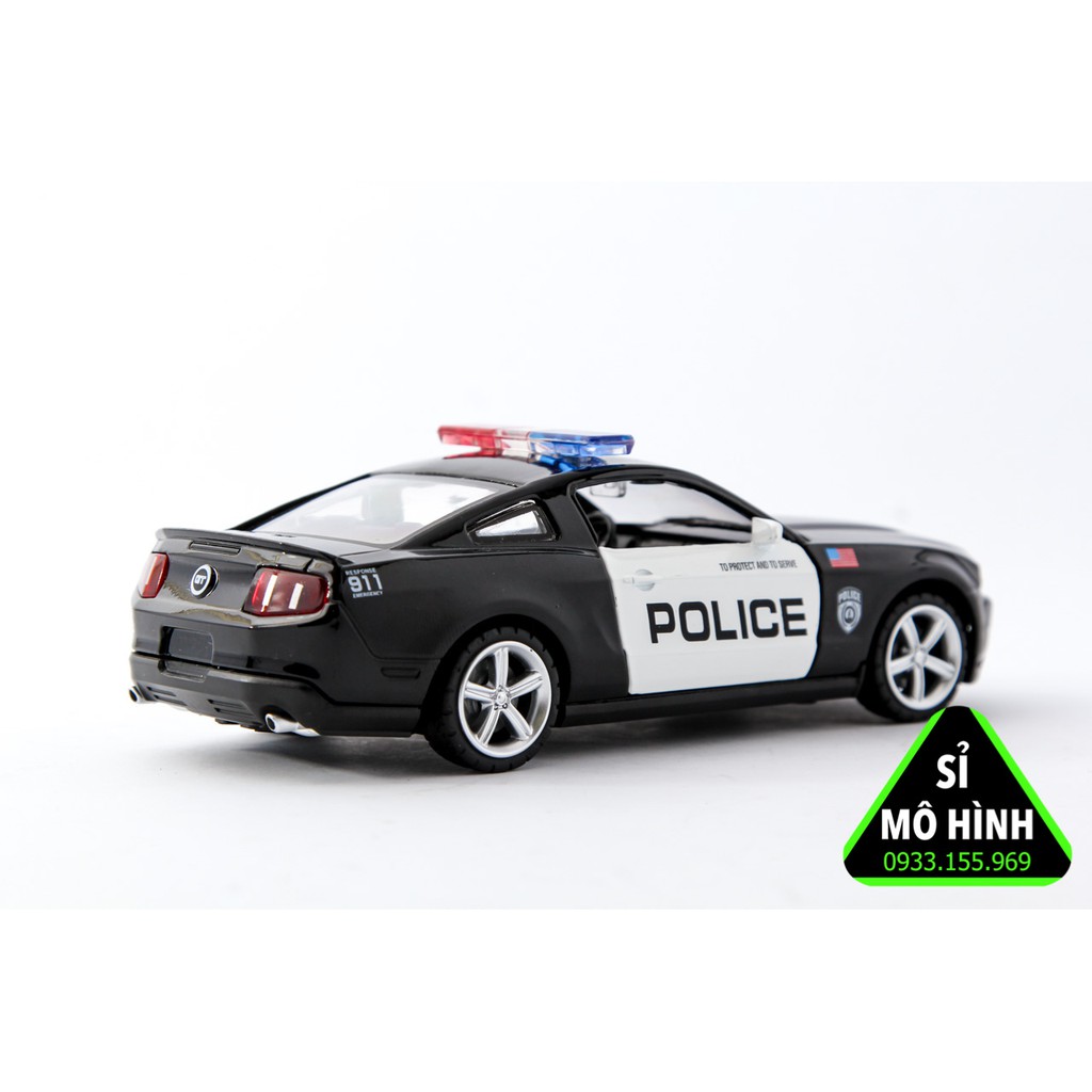 [ Sỉ Mô Hình ] Mô hình xe cảnh sát Mỹ Ford Mustang GT Police 1:32