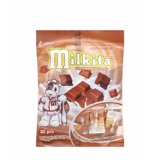 KẸO SỮA MILKITA ĐỦ VỊ GÓI 84G~30 VIÊN