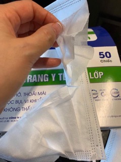 Khẩu trang y tế 4 lớp, hộp 50c