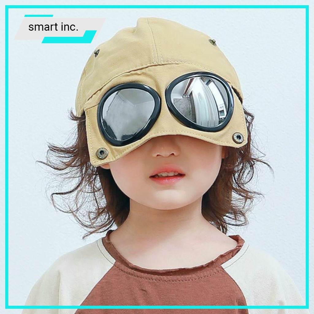 Mũ Lưỡi Trai Nón Kết Bóng Chài Nam Nữ Kèm Kính Mắt Phi Công 2in1 Hàn Quốc
