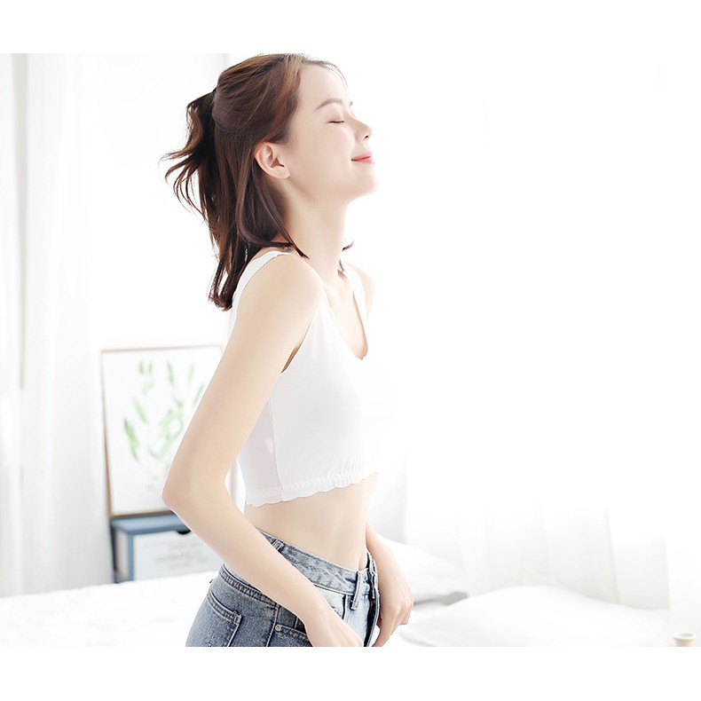 Áo croptop nữ chất mát lạnh mềm mịn thời trang thu đông 2019 - Áo mặc trong | BigBuy360 - bigbuy360.vn