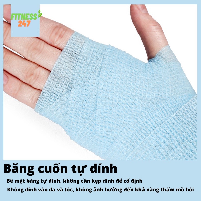 Băng Vải Cuốn Cơ Thể Thao Chống Chấn Thương Bảo Vệ Cổ Tay Cổ Chân Đầu Gối Giá Rẻ