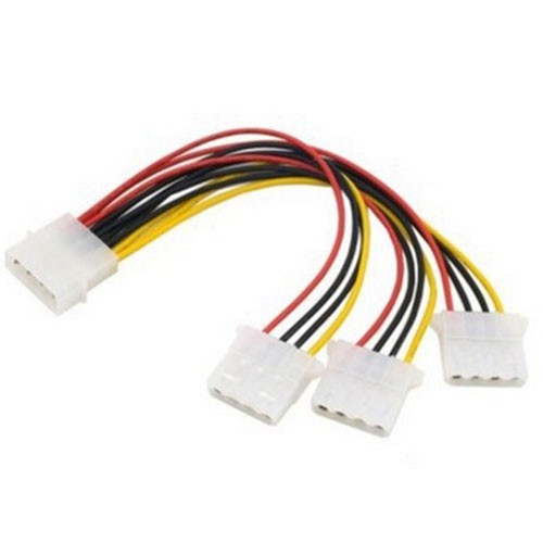 (Mới) Dây cáp chia nguồn IDE 1-To-3 Molex IDE 4 Pin