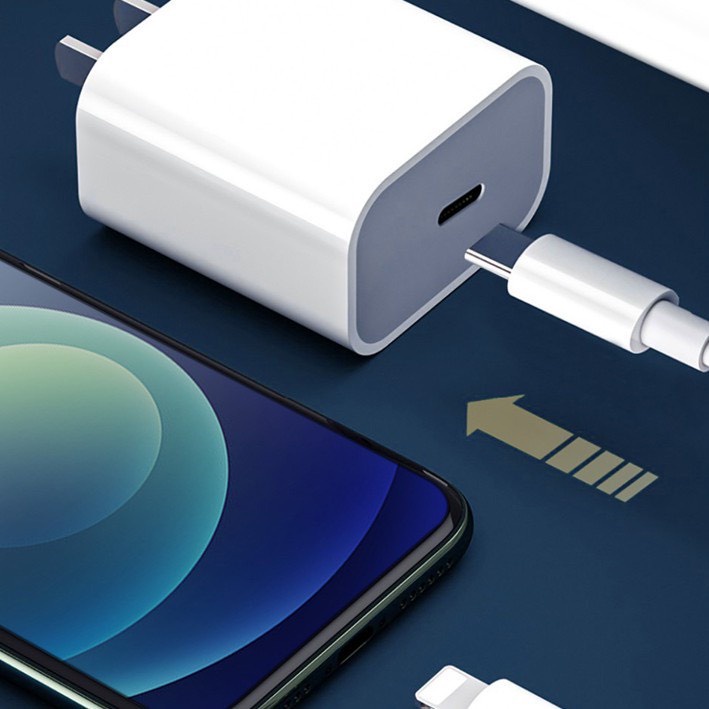 (Loại tốt nguyên siu)Bộ Sạc Nhanh PD 20W Cho IP 8/X/11/12/13/14 USB-C To lai ning ,Cáp Sạc dù Nhanh