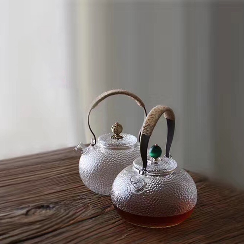 Tea Pot Handle with Hemp Rope Heat Insulation Iron Kettle Grip Replacement for Home