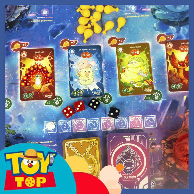 Bộ trò chơi Boardgame Lớp học mật ngữ - Board game siêu thú ngân hà