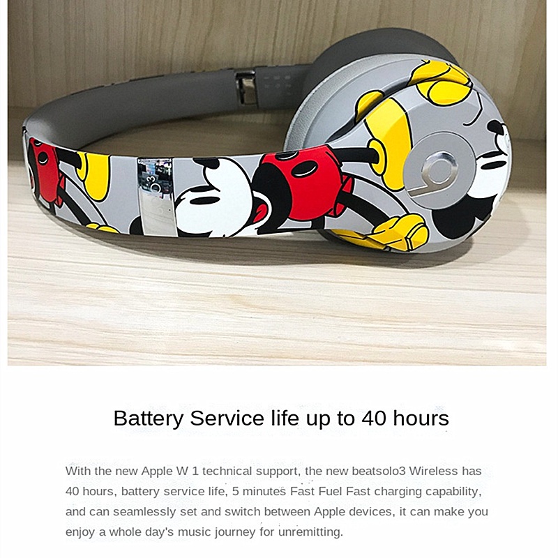 DISNEY Tai Nghe Nhét Tai Hình Chuột Mickey Dễ Thương