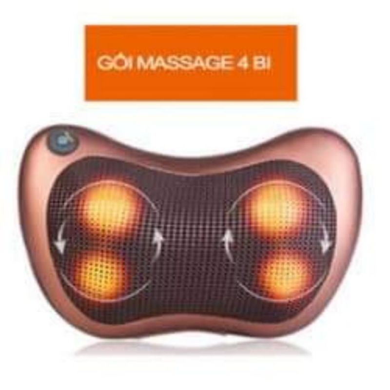 Gối Massage Hồng Ngoại  2 Chiều Cao Cấp - Máy, Gối Mát Xa Cổ Vai Gáy Chính Hãng