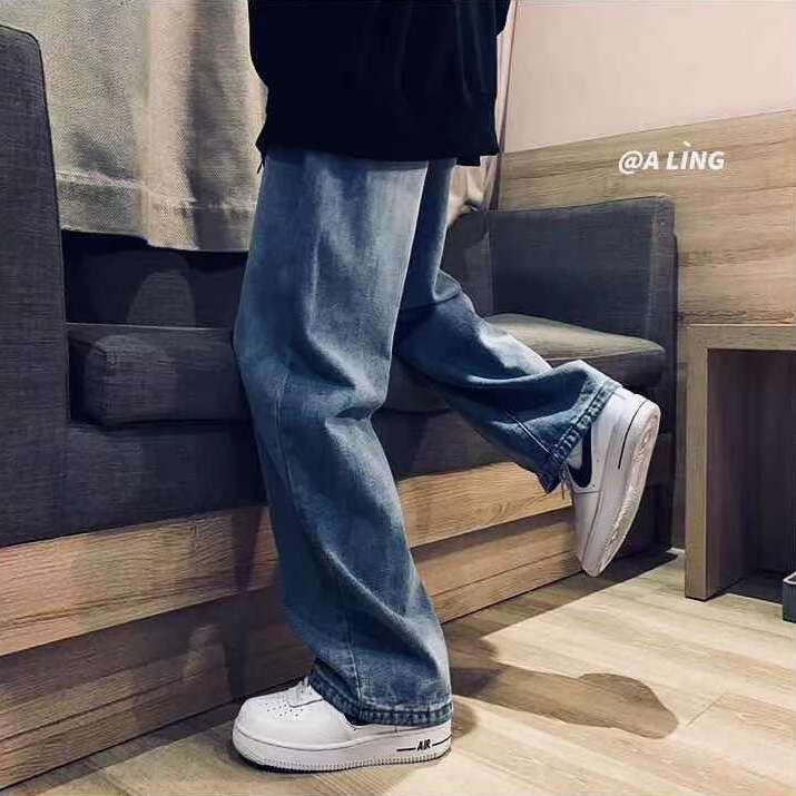 Quần Jeans Dài Ống Đứng Thời Trang Hàn Quốc Cho Nam