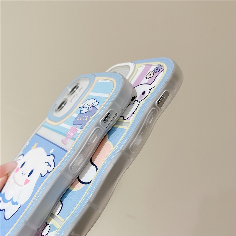 Ốp Điện Thoại Mềm Hình Thỏ Thắt Nơ Cho iPhone 13 12 11 Pro Max 6 6s 7 8 Plus X Xs Max XR