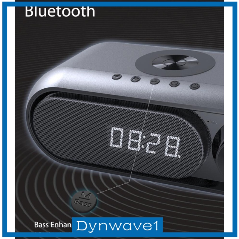 Loa Bluetooth Không Dây Tích Hợp Đồng Hồ Báo Thức Có Cổng Sạc Usb Dùng Trong Nhà Dynwave1