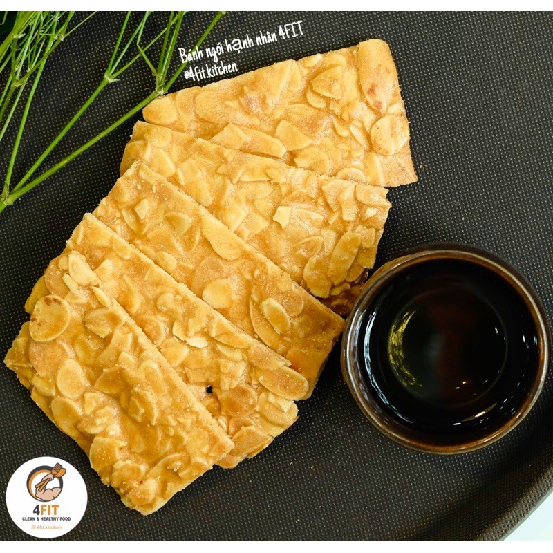 Bánh keto, Bánh ngói hạnh nhân 4FIT ăn kiêng, keto, giảm cân, eatclean