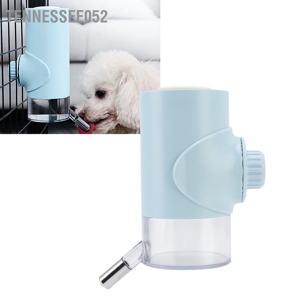 Tennessee052 Vòi nước uống cho thú cưng Ấm siêu tốc treo tự động chó mèo Blue 500ML