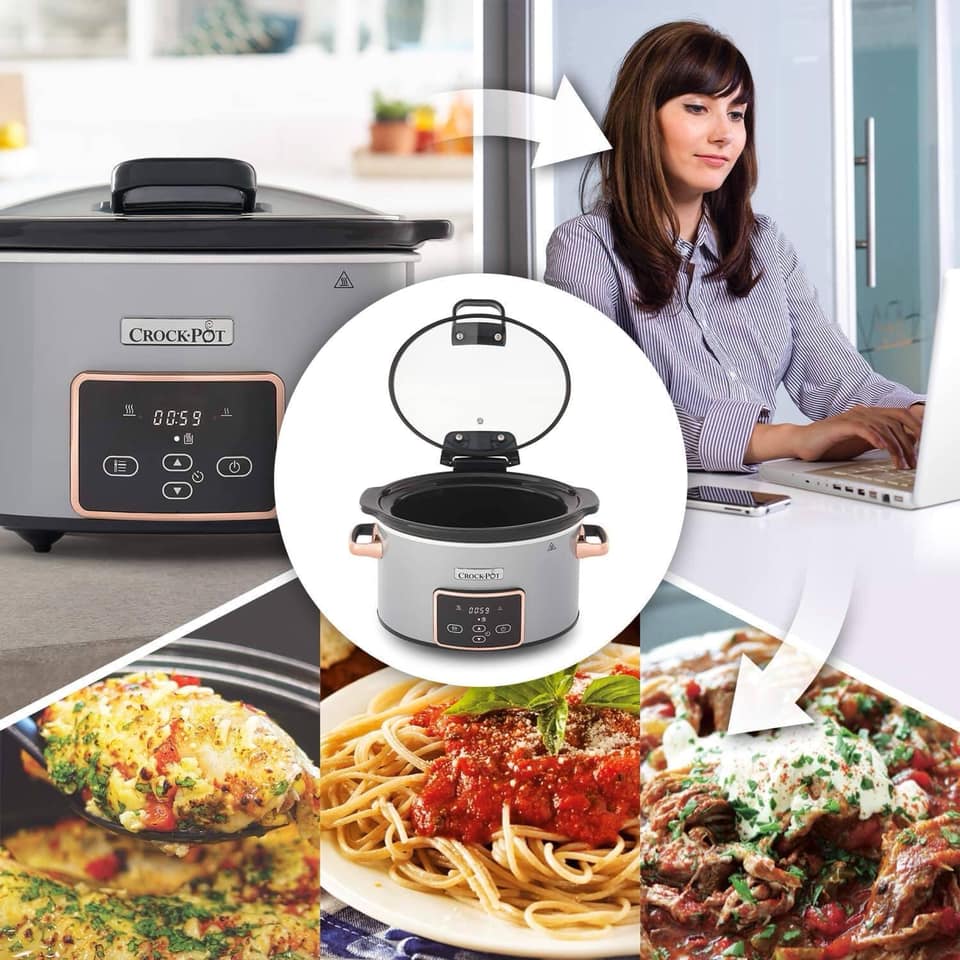 Hàng Đức) Nồi nấu chậm, hầm chậm, slow cooker Crockpot Crock-Pot CSC059X  3,5L bản điện tử | Shopee Việt Nam