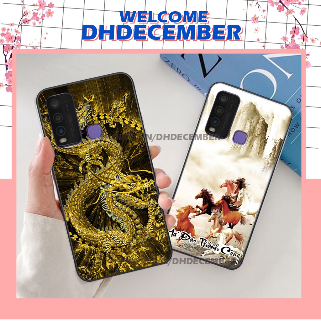 Ốp lưng Vivo Y30 / Y50 in hình thư pháp tâm an vạn sự an ,mã đáo thành công SIÊU CHẤT