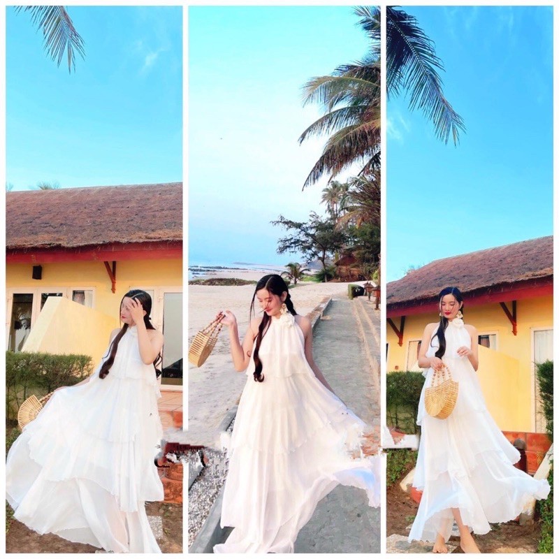 đầm yếm tầng hoa cổ