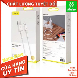 KM SỐC Cáp Sạc Baseus Chính Hãng Siêu Rẻ sạc nhanh và truyền dữ liệu Mini White Cable