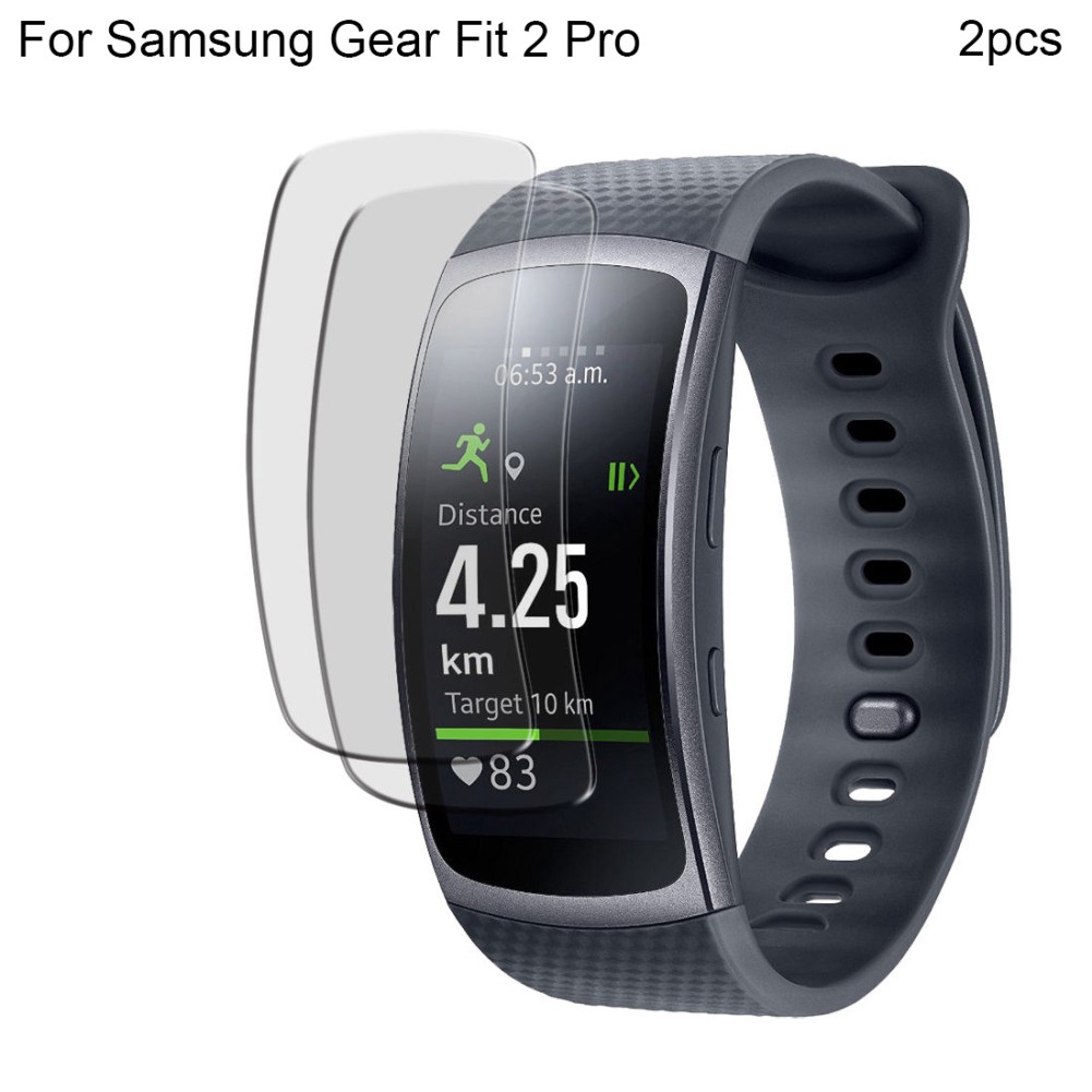 Set 2 Miếng Dán Màn Hình Chống Trầy Kèm Phụ Kiện Cho Samsung Gear Fit 2 Pro Smart Watch X19