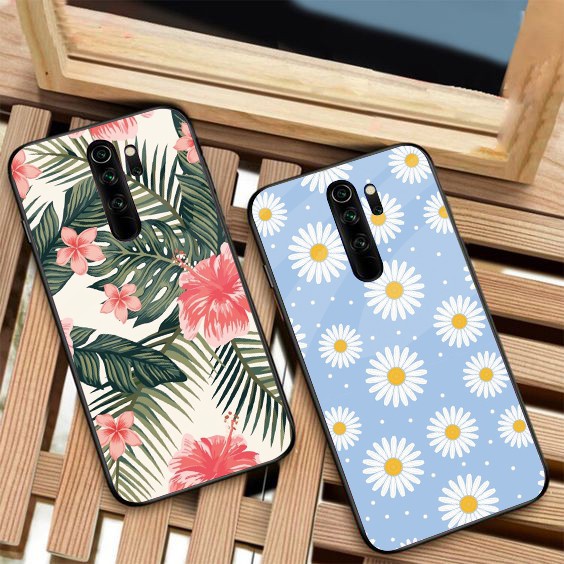 Ốp lưng cường lực Redmi 9C / Redmi 9A / Redmi 9 hình hoa lá