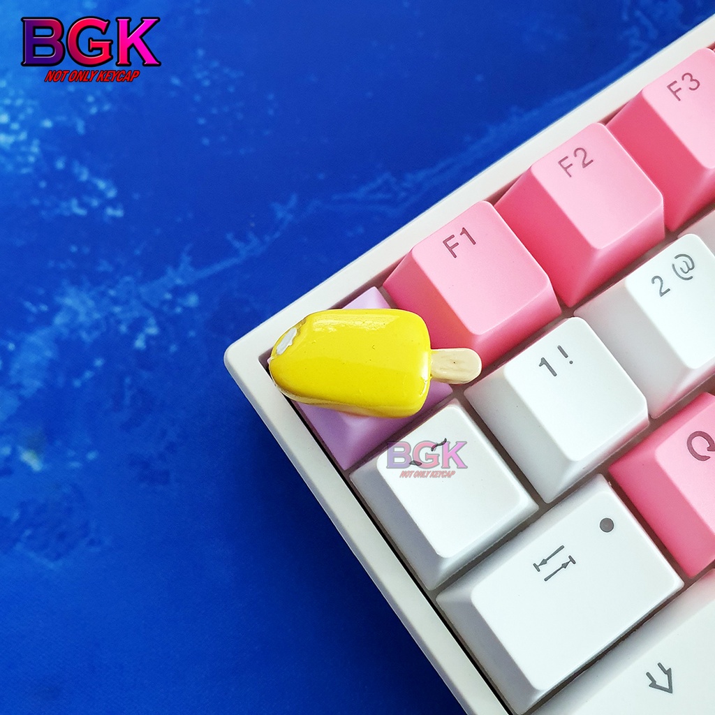 Keycap Artisan lẻ hình que kem lớn cực cu te kích thước 1u dành cho phím cơ ( keycap resin độc lạ )( Keycap Artisan )