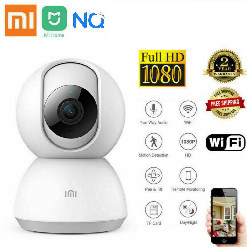 Camera wifi IP xiaomi mijiaa trong nhà HD 1080P 4.0MP xoay 360 - Camera an ninh Mi Home Security đàm thoại 2 chiều