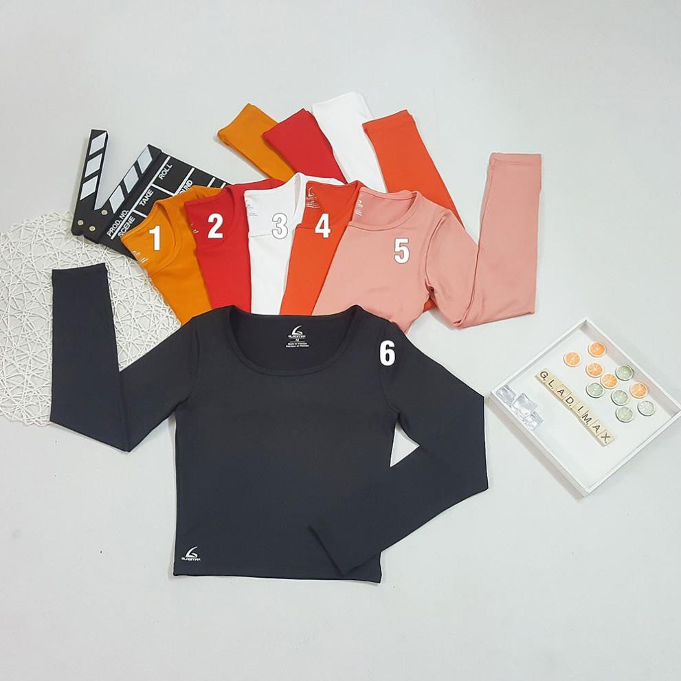 Áo tập thể thao Croptop Dài tay tập gym, yoga , erobic . ` " ! ˇ (
