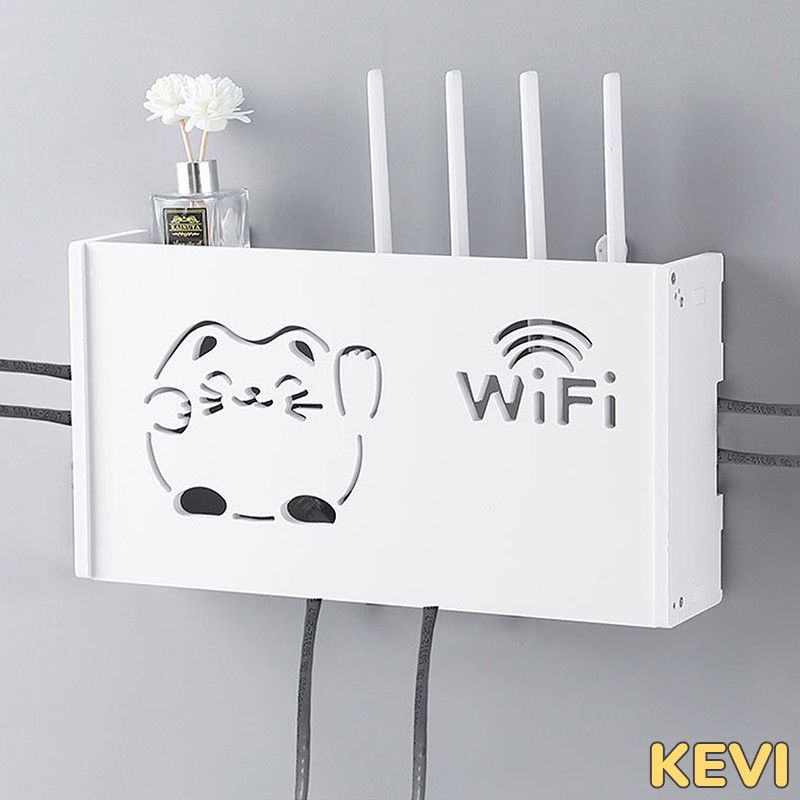 Kệ treo wifi hình con mèo thương hiệu Kevi