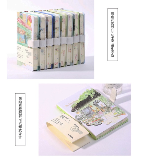 Sổ ghi chép hình cửa hàng Nhật Bản siêu xinh ,sổ tay sổ ghi chú