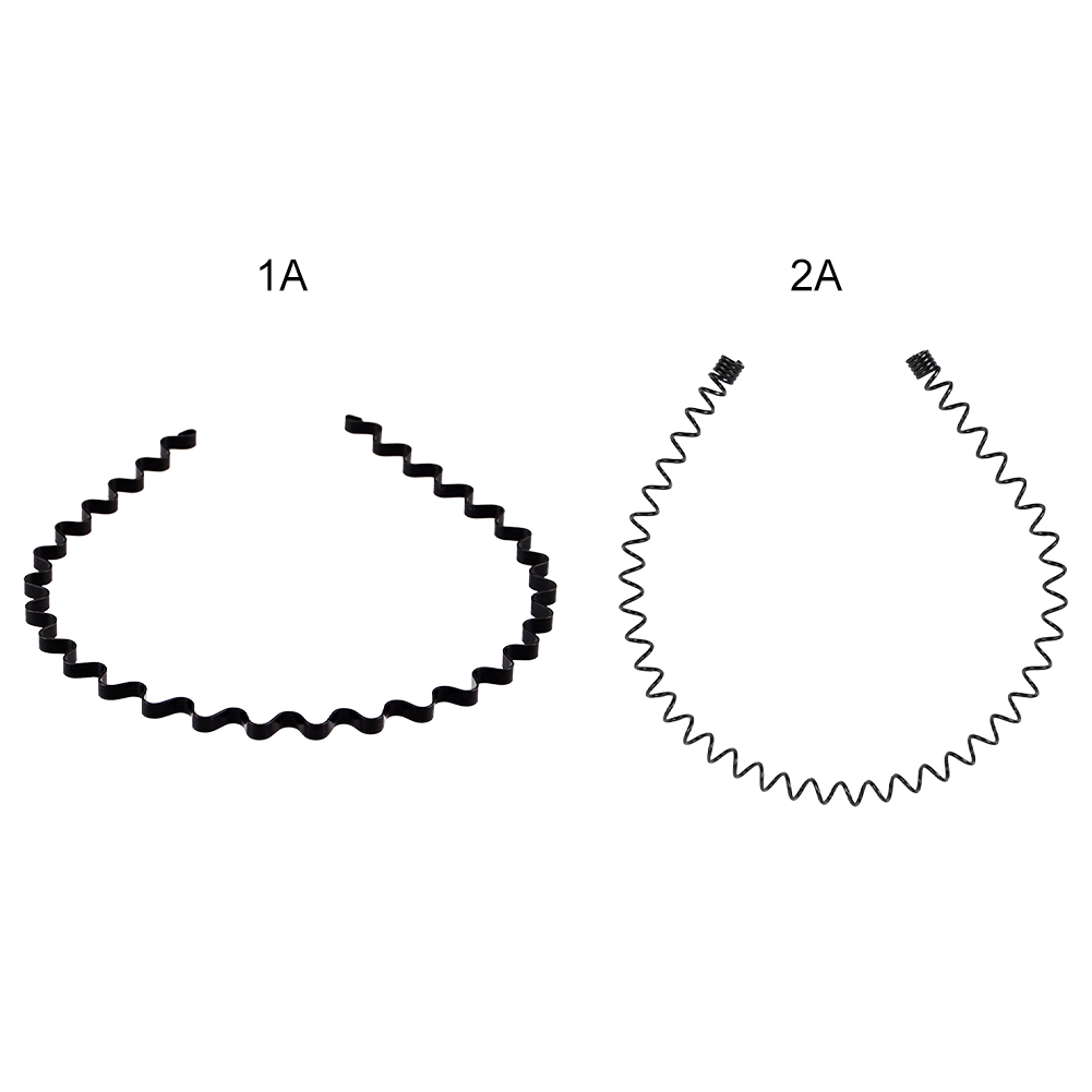 Cài tóc gợn sóng màu đen hợp thời trang cho nam nữ