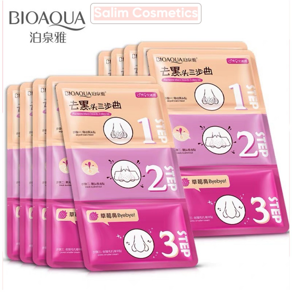 Lột mụn đầu đen than tre 3 bước Bioaqua MN02