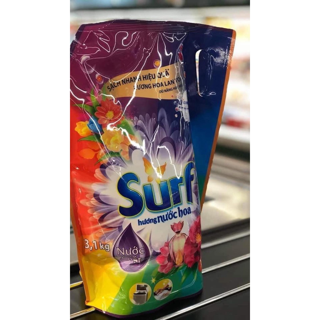 Nước giặc Surf 3 in 1túi 3,1 kg hương hoa nhiệt đới