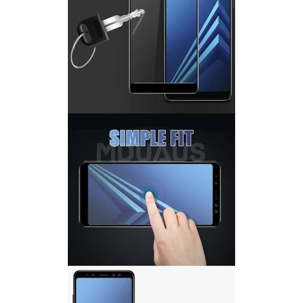 Kính cường lực 9D bảo vệ màn hình cho Samsung Galaxy A6 A8 J4 J6 Plus 2018 A5 A7 A9 J2 J8 2018