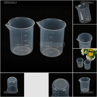 (TDST) Bộ 2 Cốc Nhựa Đo Lường 100Ml Trong Suốt
