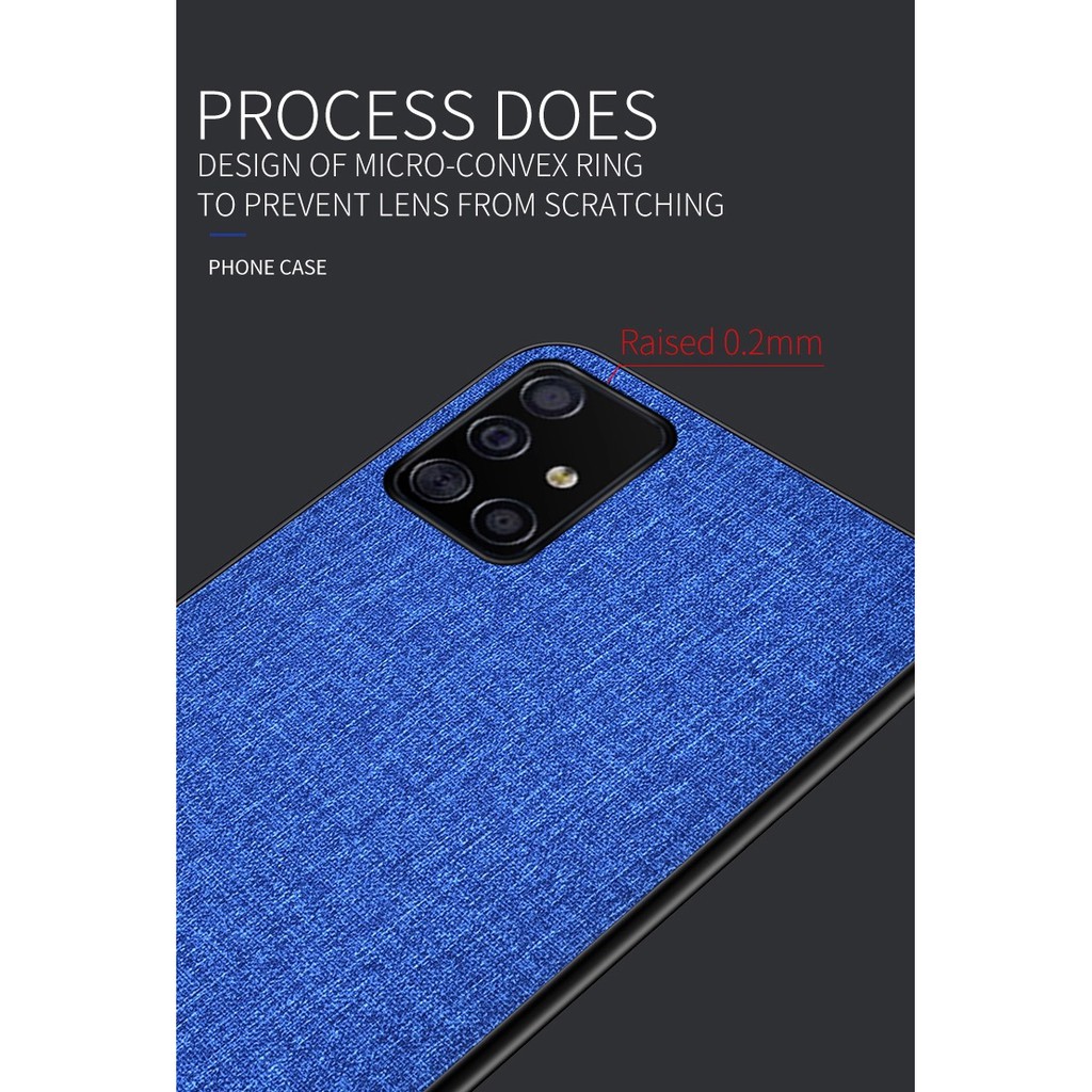 Ốp lưng Samsung Galaxy A71 FREESHIP Từ 50k chống sốc vải bố thời trang cao cấp 1