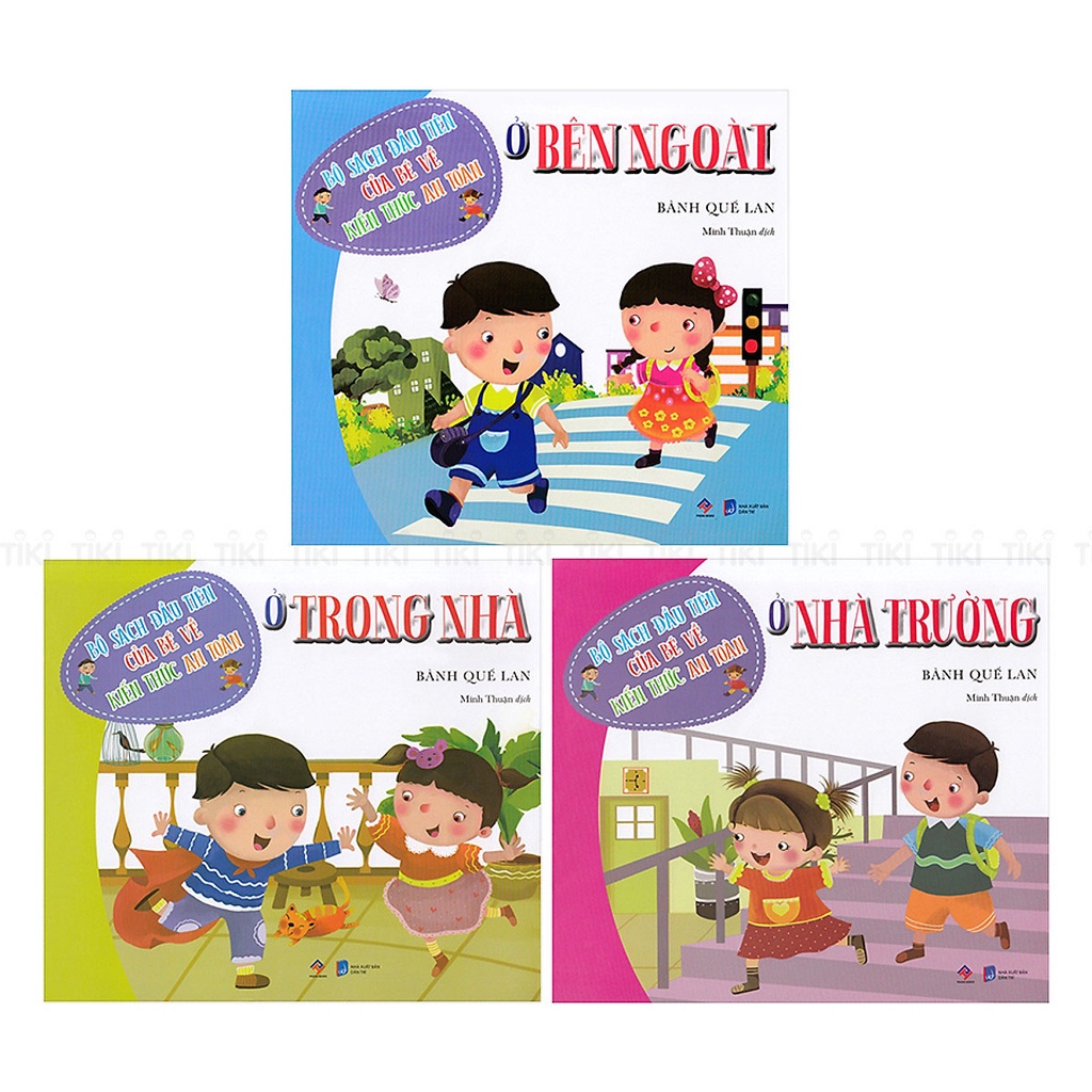 Bộ Sách Đầu Tiên Của Bé Về Kiến Thức An Toàn- Bộ 3 cuốn
