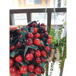 Set 2 cột tóc Cherry siêu xinh cho mẹ và bé/ Thun cột tóc Cherry cho mẹ mix cùng bé yêu/ Dây buộc tóc siêu xinh