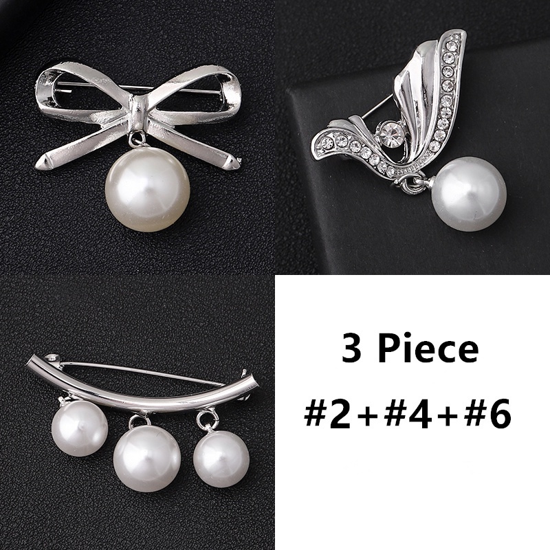 4 Trâm Cài Áo Đính Ngọc Trai Chống Chói