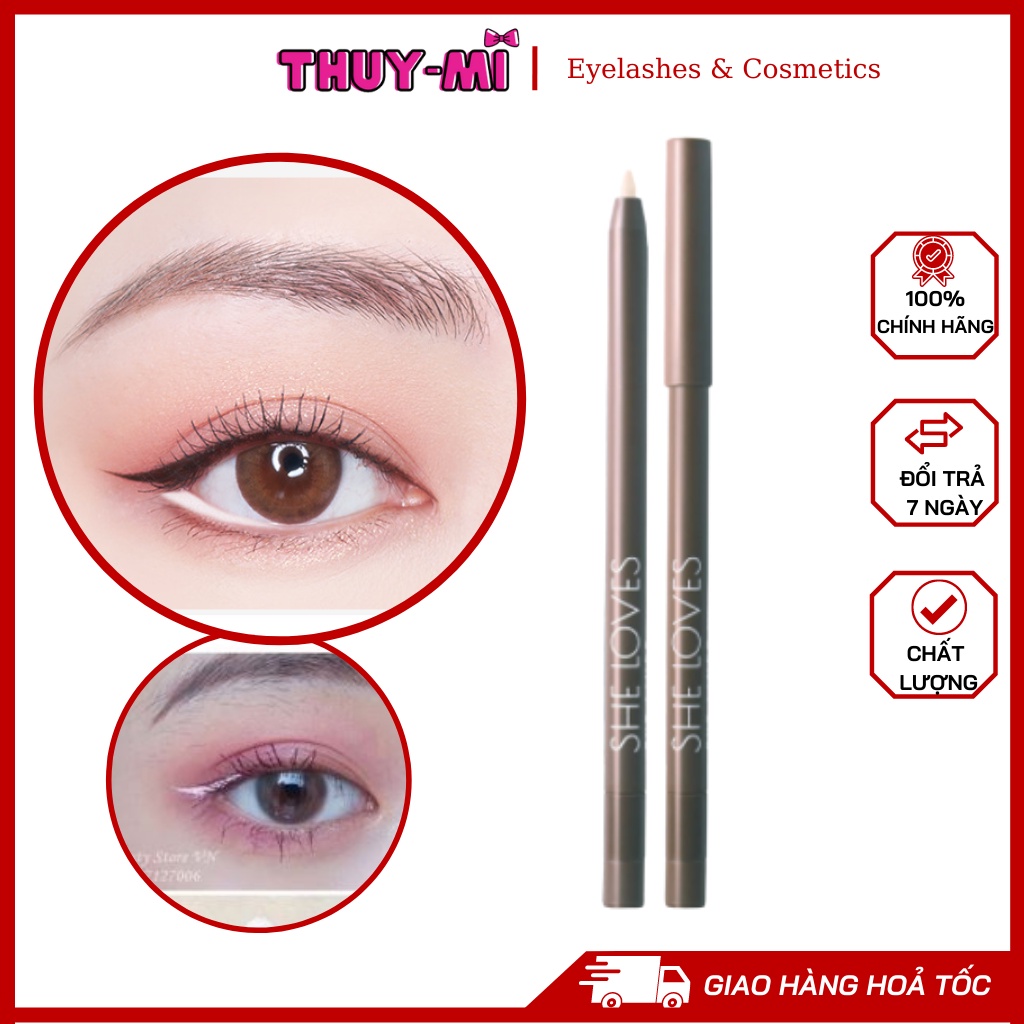 Chì Kẻ Mắt Màu Trắng Làm cho mắt to tròn - Snow White Soft Eyeliner Penci