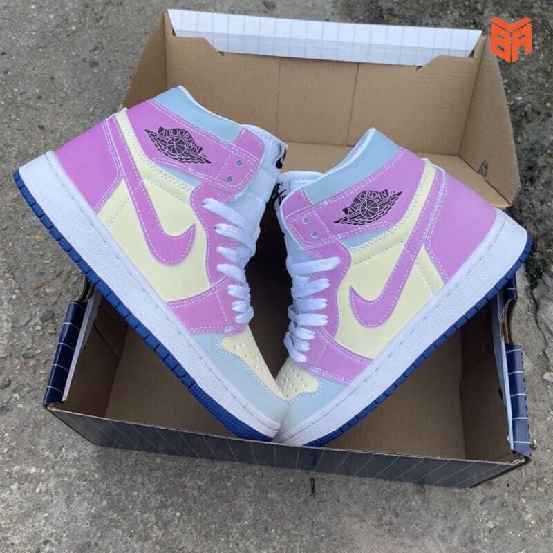 Giày thể thao Jordan 1 đổi màu cổ cao cổ thấp, Giày sneaker JD1 UV cực chất nam nữ mới nhất tặng kèm dây
