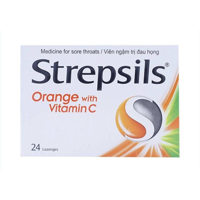 VIÊN NGẬM STREPSILS - HỘP 24 VIÊN CÁC VỊ