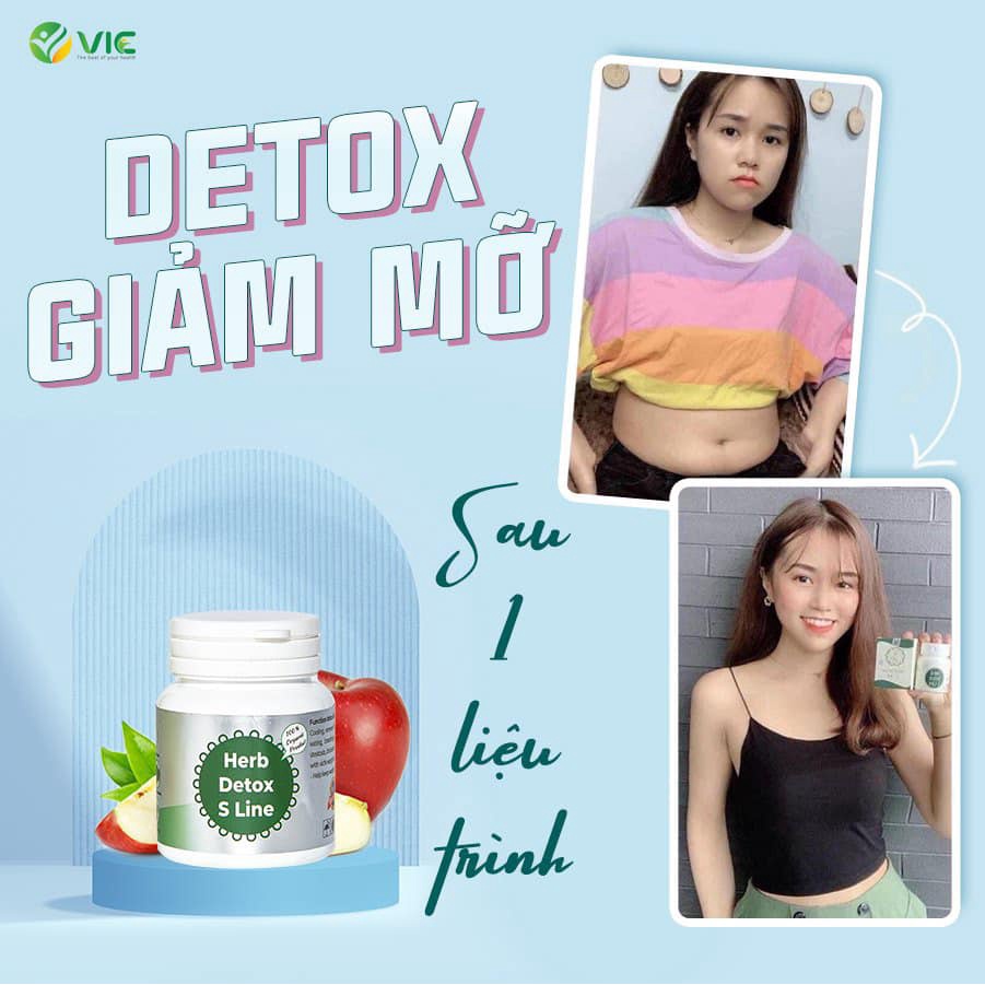 Detox Cell Herd S Line Chính Hãng Giúp Giảm Cân Giảm Mỡ Bụng Nhanh An Toàn