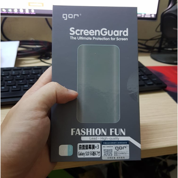 Bộ 3 miếng dán dẻo gor dành cho galaxy S10 5G chính hãng