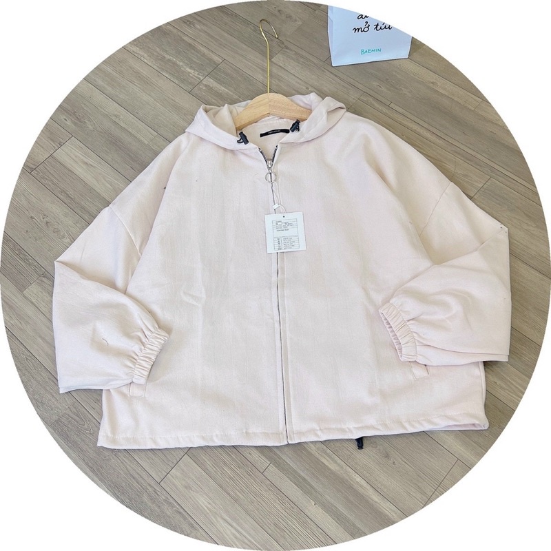 Áo khoác tay bí nhung bố dày dặn hai lớp